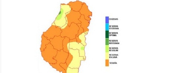 Estado de reservas hídricas en suelos entrerrianos