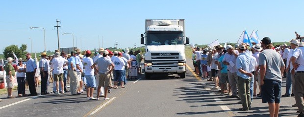 El campo se sumó al paro