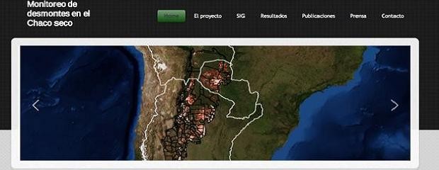 Crean una Web con mapas actualizados sobre desmontes