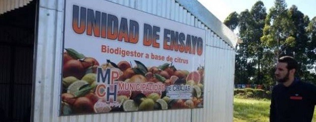 Funciona la planta productora de gas a base de citrus