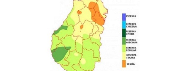 Hay corredores con balance hídrico al límite de sequía 