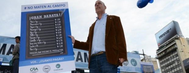 Protesta de las entidades del campo en el Obelisco