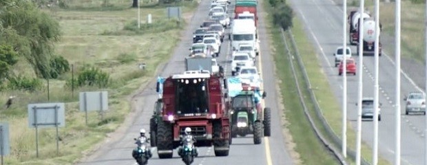 El campo se movilizó y marchó en el Sur Entrerriano