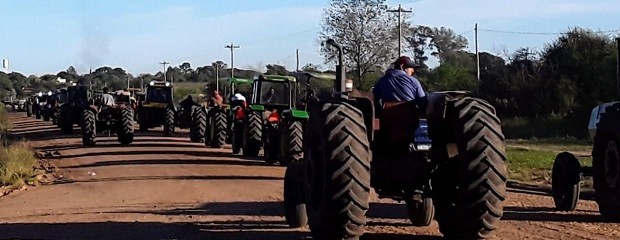 Productores del norte entrerriano se manifestaron en Chajarí