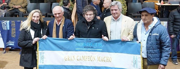 El Presidente Javier Milei visitó la Expo Angus de Otoño 