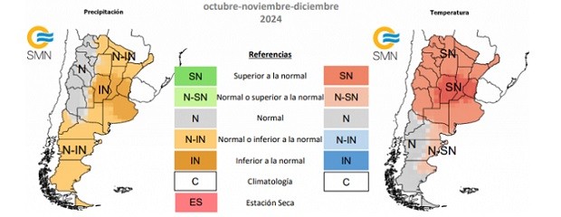 Las zonas más productivas tienen peor pronóstico de lluvias