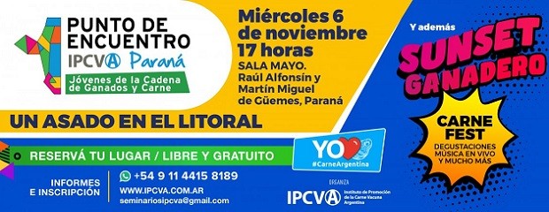 El 6 de noviembre llega el Punto de Encuentro Joven a Paraná