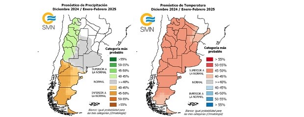 Clima: qué se espera para diciembre, enero y febrero